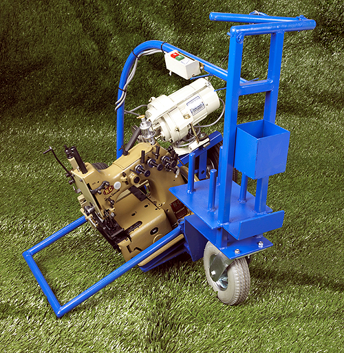 TSM machines are designed to sew sports, commercial, or residential turf with ease. The primary benefit of our units is their patented rear puller system. This extra pulling power ensures minimal part replacement & greatly reduced downtime. Here at Turf Sewing Machines, we guarantee precision equipment, immediate service, and affordable pricing.